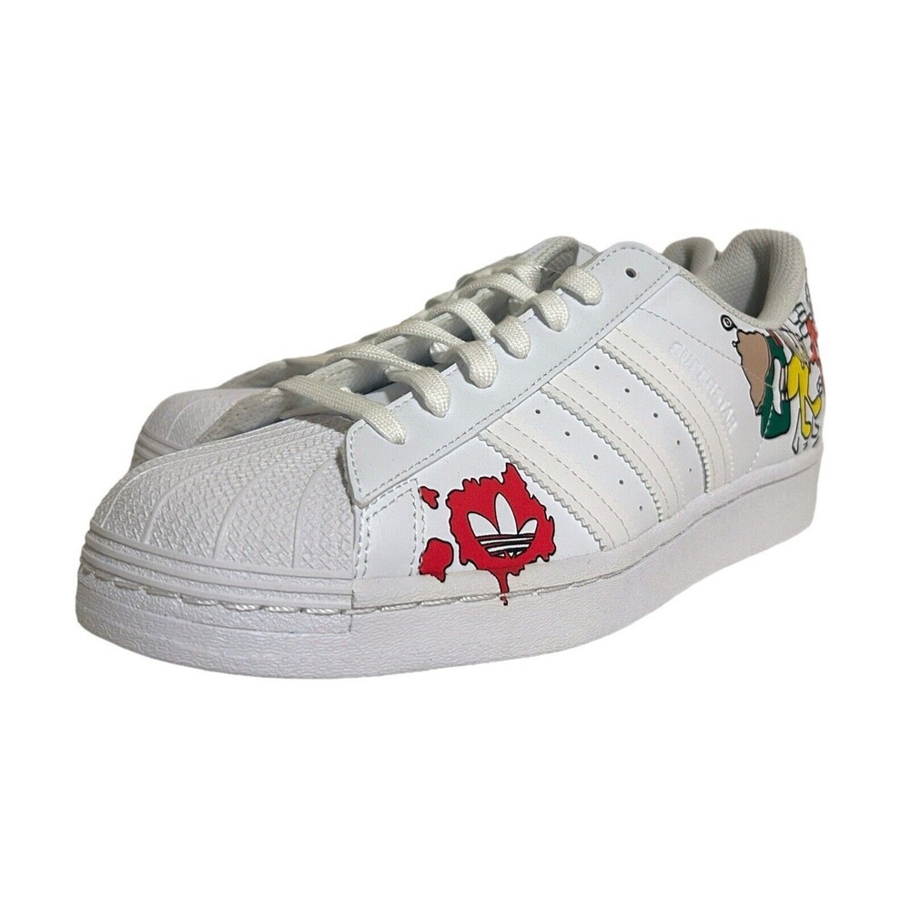 New Adidas Superstar Rare Shoes "White Comic" Mens Size 9 GW5782